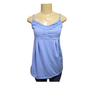 Lululemon Ruched Debut Tank Top Athletic Sleeveless Blue Size 8